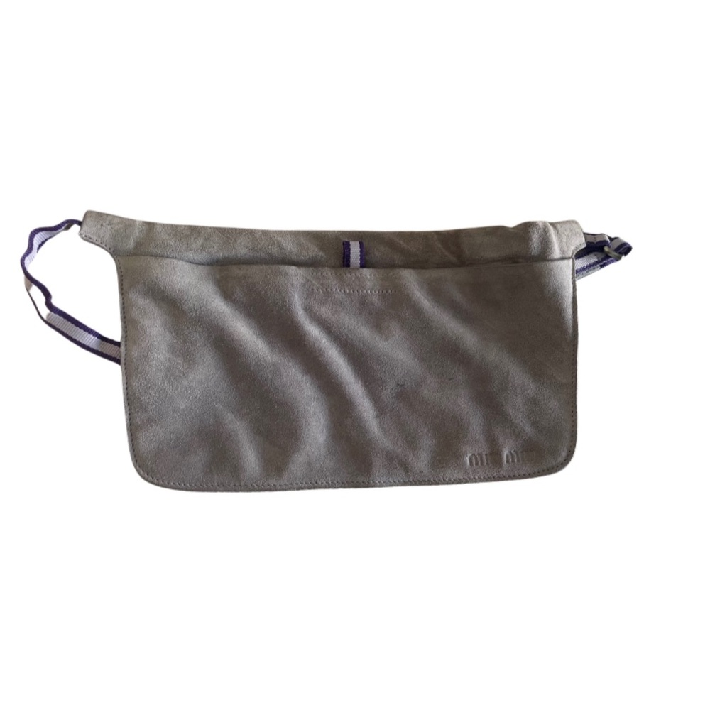 Miu Miu Gray Belt Bag with Minimalist Design